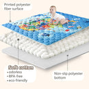 Baby Play Mats for Floor, 71”x59” Upgraded Thickness & Larger Super Soft Playmat for Babies and Toddlers, Foldable Washable, Upgrade Anti-Slip Crawling Mat for Playpen(Map) by TinyTreasures Baby Boutique