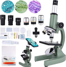 Microscope for Kids 40X-2000X with LED supplemental Light, Slides and specimens, Microscope for Kids 8-12 for School Labs and homeschooling by TinyTreasures Baby Boutique