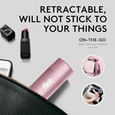 Flint Rose Gold Retractable Mini Lint Roller with 90 Extra Sticky Sheets, Small and Portable Lint Roller, Ideal Pet Hair Remover, Travel Lint Rollers for pet Hair Extra Sticky