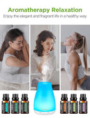 InnoGear Essential Oil Diffuser with Oils, 100ml Aromatherapy Diffuser with 6 Essential Oils Set, Aroma Cool Mist Humidifier Gift Set, White by TinyTreasures Baby Boutique