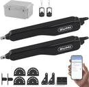 ZUMI Automatic Gate Opener for Dual Swing Gates, App Control Swing Gate Opener for Gates up to 900lb*2 20ft, Electric Swing Gate Opener with Remote Control, Smart Gate Opening System for Home Driveway by GreenHaven Gardens