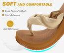 KuaiLu Flip Flops for Women with Arch Support Yoga Mat Comfortable Summer Beach Walking Thong Cushion Sandals Slip On Indoor Outdoor by TinyTreasures Baby Boutique