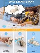 Poraxy 5 Set STEM Kits for Kids Ages 8-10, Toys for Ages 8-13, 3D Wooden Puzzles, Educational Engineering Arts Crafts Science Building Kits, Gifts for Boys and Girls 7 8 9 10 11 12 13 Year Old by TinyTreasures Baby Boutique