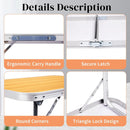 Outvita 2.3ft Portable Folding Camping Table, Outdoor Waterproof Picnic Table, Aluminum Lightweight Suitcase Foldable Table for Picnic BBQ Beach Dining by GreenHaven Gardens