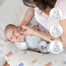 Little Grape Land Nursing Pillow for Infants, Breastfeeding Pillows, Baby Support Pillow for Nursing, Bottle Feeding, Tummy Time with Machine Washable Cover & Breathable Filling (Rabbit) by TinyTreasures Baby Boutique