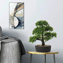 Artificial Bonsai Tree Juniper Faux Plants Indoor Small Fake Plants Decor with Ceramic Pots for Home Table Office Desk Bathroom Shelf Bedroom Living Room Farmhouse Decorations by GreenHaven Gardens