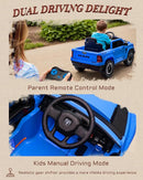 12V Kids Electric Vehicles, Licensed Ram 1500 RHO Kids Ride on Truck with Remote Control, Ride on Car for Children with Smooth Start, Truck Bed Storage, Bluetooth, Aux Port (Blue) by TinyTreasures Baby Boutique