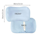 Hooyax Muslin Baby Lounger Cover Soft Organic Cotton Slipcover Fits Newborn Lounger for Baby Boys and Girls (Ice-Snow Blue) by TinyTreasures Baby Boutique