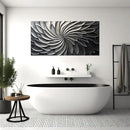 LASMOND Abstract Black and White Wall Art for Living Room Modern Canvas Print Painting Lines Flower Floral Large Artwork Bedroom Home Office Wall Décor (40x20 Inches) by CozyNest Decor
