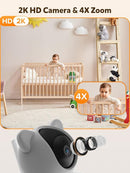 iFamily WiFi Baby Monitor with App – Smartphone Baby Monitor with 5" HD Monitor & 2K Camera, Night Vision, 2-Way Talk, Motion Tracking&Alerts, Temp Sensor, Lullabies,Secure WiFi Lock by TinyTreasures Baby Boutique