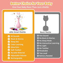 alilo Smarty Bunny Baby Rattle Musical Light Up Toys, Infants Newborns Baby Toys 0-3-6-12-18-24 Months,1 Year Old Boy Girl Gifts, 4 Music Modes and Color Recognition Function with 9 Color Card by TinyTreasures Baby Boutique