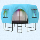 Gardenature 10FT/12FT/14FT Trampoline Tent(Tent Only), Fit Round Trampolines, Shade Cover with LED Light, Outdoor Trampolien Accessories, Anti-Tear, Beige by TinyTreasures Baby Boutique