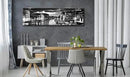 DJSYLIFE Venice Skyline Wall Art Black and White Italy Cityscape Canvas Print Painting Buildings Grand Canal Landscape Pictures Modern Artwork for Man Room Office Living Room Decoration 13.8"x47.3" by CozyNest Decor