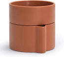 8 Inch Self-Watering Planter Pot with Terracotta Insert, Deep Water Reservoir, and Ceramic-Alike BPA-Free Plastic Planter Pot for Plant, Modern Planter for Houseplants, Terracotta, 53-A-T-3 by CozyNest Decor
