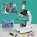 2400X Kids Microscope Science Kit - Handheld Microscope for Kids with Prepared Slides Metal Body LED Light Carrying Box Educational Compound Toy Set for Children Ages 8-12 5 Year Old Boys & Girls Gift by TinyTreasures Baby Boutique