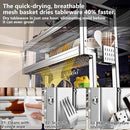 Kitchen Sink Rack Sink Above The Dish Drain Dish Washing Rack Stainless Steel Multifunctional Dish Storage Rack,Over The Sink Drying Rack for Dishes(1,95cm/37.4in) by CozyNest Decor
