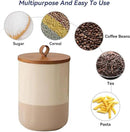 Coffee Canister, Ceramic Food Storage Jars with Lids Salt Matcha Container Brown Sugar Container Bowl for Kitchen Tea, Coffee Beans, Spice (