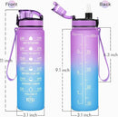 Enerbone Water Bottle, Leakproof BPA & Toxic Free, Motivational Water Bottle with Times to Drink and Straw, Fitness Sports Water Bottle with Strap for Office, Gym, Outdoor Sports by CozyNest Decor