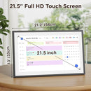 LOOFII 21.5" Smart Digital Calendar – 1920×1080 Full HD Touchscreen Family Planner & Calendar with Chore Chart & Meal Planner, Wall-Mountable (Black White) by TinyTreasures Baby Boutique