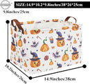 HIYAGON Rectangular Halloween Basket Trick or Treat Basket for Kids Boys and Girls Pumpkin Candy Box for Halloween Parties Cute Storage Bin Organizer Box Room Decor(Pumpkin) by TinyTreasures Baby Boutique