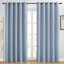 NICETOWN Blackout Curtains & Drapes 84 inch Long - Grommet Window Treatment Thermal Insulated Solid Grommet Blackout Curtains for Bedroom/Living Room (Vintage Blue, Set of 2, W66 x L84) by TinyTreasures Baby Boutique