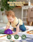 Premium Foam Baby Play Mat 50" x 50" – Removable & Machine Washable Cover, Extra Thick Padding Playpen Mat, Non-Slip Crawling Mat, Easy to Clean for Infants, Toddlers & Babies by TinyTreasures Baby Boutique