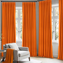 ANRODUO Back Tab Blackout Curtains for Bedroom Living Room, Rod Pocket Pinch Pleated Thermal Insulated Room Darkening Curtains 54 Inches Long 2 Panels, Orange, 42 x 54 Inch by TinyTreasures Baby Boutique