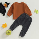 0-4T Toddler Boy Girl Halloween Outfit Fall Clothes Ghost Long Sleeve Sweatshirt Top Pants Baby Halloween Clothes by TinyTreasures Baby Boutique