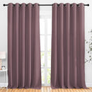 NICETOWN Room Darkening 118 inch Long Curtains, Grommet Thermal Drapes Weighted Room Divider Wide Window Treatments for Living Room, W66 x L118, Dry Rose, 2 Panels by TinyTreasures Baby Boutique