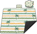 Extra Large Picnic Blanket Waterproof,80"x 80"Foldable Machine Washable Beach Blanket,Outdoor Blanket for 6-8 Adults,Suitable for Indoor Crawling,Park Beach,Camping,Hiking,Family Travel(Yellow) by TinyTreasures Baby Boutique