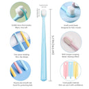 EasyHonor Baby & Toddler Toothbrush for Age 4-12 Years Old, Extra Soft With 10000 Soft Floss Bristle for Baby Gum Care (6Pcs) by TinyTreasures Baby Boutique