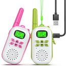 Walkie Talkies for Kids Rechargeable,Toys for Boys and Girls Ages 3-12, 2 Pack Long Range 2-Way Radios, Birthday Gifts,Christmas Stockings, Outdoor Play, Family Games, Hiking Camping Gear by TinyTreasures Baby Boutique