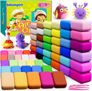 Air Dry Clay for Kids, 60 Colors Molding Magic Clay, Safe & Non-Toxic, DIY Model Arts & Crafts Kit with Sculpting Tools, Birthday&Christmas Gift for Age 3-12 Years Old Girls & Boys Kids by TinyTreasures Baby Boutique