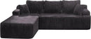 Hobestluk Modular Sectional Sofa Couches 108" L-Shape Couch 3 Seat Modular Sofa Memory Foam Sectional Couches for Living Room, Boneless Couch with Oversized Chaise (Grey, Left Facing) by CozyNest Decor