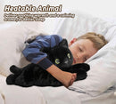 Black Cat Stuffed Animals, Microwavable Stuffed Animal Adorable Fluffy Cat Plush for Warmth & Comfort, Heatable Coolable Lavender Scent Cat Toy, Cute Soft Plushies Cat Gifts for Kids Boy Girls & Adult by TinyTreasures Baby Boutique