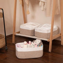 Storage Baskets for Organizing 3 Pack, Woven Baskets for Shelves, Closet Organizer Bins Empty Gift Basket Toy Storage for Toys, Books, Towels, Clothes, 15"x11.42"x6.7", Yellow by TinyTreasures Baby Boutique