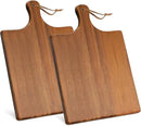 AIDEA Wood Cutting Board Large Charcuterie Board with Handle(17"x11") 2Pack Dark Brown by CozyNest Decor