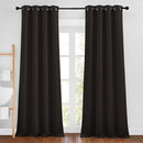 NICETOWN Toffee Brown Blackout Bedroom Curtains 96 inches Long, Grommet Thermal Insulated Room Darkening Window Treatments Sound Reducing for Living Room, W46 x L96, 2 Panels by TinyTreasures Baby Boutique