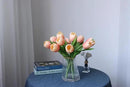 Buart Coral Pink Flowers Artificial Luxury Big Tulip Valentine's Day Mother's Day Easter Home Kitchen Wedding Decorations(11pcs) by CozyNest Decor