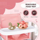 Portable Booster Seat, Toddler Baby Seat with Tray for Dining Table Compact Floor Chair for Camping Lawn Beach Babies Travel 6-36 Months by TinyTreasures Baby Boutique