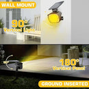 Kaxiida Solar Lights Outdoor Waterproof - 2025 Upgrade 3 Level Ultra Bright Spot Lights Uplights, LED Landscape Spotlight for Tree, Pathway, Wall, Adjustable Solar Panel Auto On/Off by CozyNest Decor