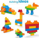 MEGA BLOKS First Builders Toddler Blocks Toys Set, Deluxe Building Bag with 150 Pieces and Storage, Blue, Ages 1+ Years by TinyTreasures Baby Boutique