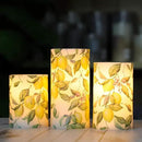 Flameless Candles Lemon Decor Battery Operated Lights with Remote Real Wax Flicker Electric Pillar Fake Candle for Home Bridal Shower Coffee Table Party Decorations Birthday Gifts for Women by GreenHaven Gardens