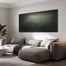SIGNWIN 24"x46" Extra Large Framed Wall Art Moody Green Abstract Cloudscape, Minimalist Atmospheric Print for Home Living Room Bedroom Decor (Frame Assembly Required) by CozyNest Decor