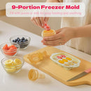 Baby Food Fruit Feeder & Freezer Tray, Auto-Push Fresh Food Feeder Pacifier for Self Feeding, Breastmilk Popsicle Molds for Baby Teething Relief, BPA-Free Silicone, 2 Sizes for 3-12 Months by TinyTreasures Baby Boutique