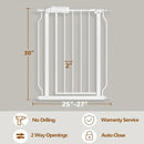 Fairy Baby Small Narrow Baby Gate for Doorways Stairs Hallway 25-27 Inch Wide, Pressure Mounted Walk Through Gates, Indoor Safety Child Gates for Kids or Pets by TinyTreasures Baby Boutique