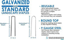 Sandbaggy Galvanized 6-Inch Landscape Staples ~ 9 Gauge Steel - Fabric Pins, Garden Earth Stakes, Ground Cover, Fence Anchors, Lawn Nails ~ Trusted by Organic Farmers Across The USA (200 Staples) by CozyNest Decor