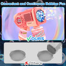 EagleStone 2 Pack Bubble Gun Machine for Kids, Automatic Light Up Bubble Blower with 4 Bottles 10 Bags Refill Solution, Bubble Guns Blaster for Toddlers, Outdoor Toys Gifts, Wedding Easter Party Favor by TinyTreasures Baby Boutique