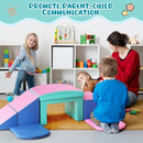 Lischwert Foam Climbing Blocks for Toddlers, Toddler Climbing Toys Indoor with Slide Stairs and Ramp Soft Play Climbing for Toddlers, 6 Pieces by TinyTreasures Baby Boutique