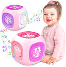 Musical Learning Toys for 1+ Year Old Girl, Bilingual Early Learning Educational Cube with Light & Sound, Baby Girl Toys 12-18 Month, Christmas Birthday Gifts for Toddler Girl 1-2 Year Old by TinyTreasures Baby Boutique